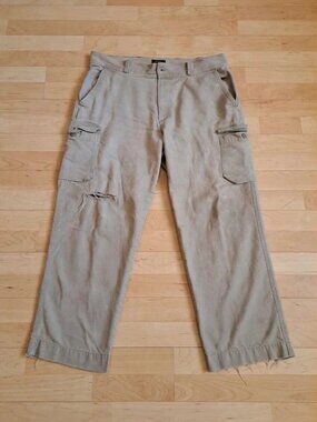 Men Dockers Distressed Cargo Pants 36x29 Vintage Workwear Tactical Baggy Y2K 90s